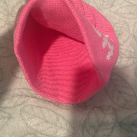 Pink and white Millie merch beanie - Picture 2 of 3